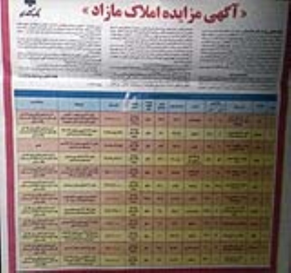 مزایده املاک مازاد با کاربری مسکونی - تجاری 