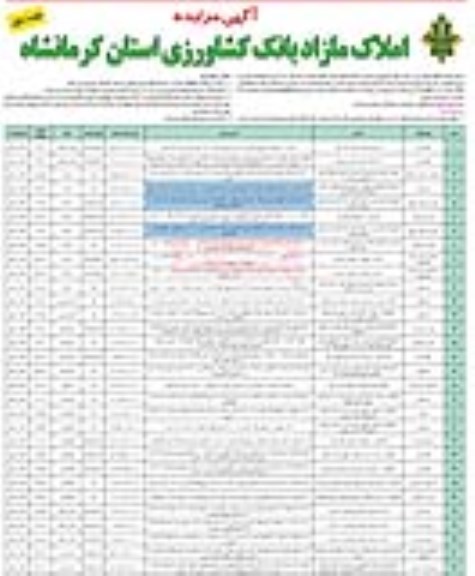 مزایده مزایده واگذاری املاک مازاد کاربری گاوداری و مسکونی ، زمین نوبت اول
