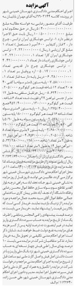 مزایده مزایده ترانس جوشکاری ، اره پروفیل ، دریل پایه دار ، پایه ستون