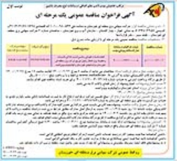 مناقصه،مناقصه انجام خدمات نگهبانی و تامین امنیت اماکن، تاسیسات و خطوط برق انتقال 