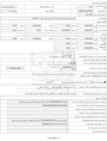 اجاره مکان هایپرمارکت (فروشگاه) ایستگاه راه آهن مشهد 4-37-1400