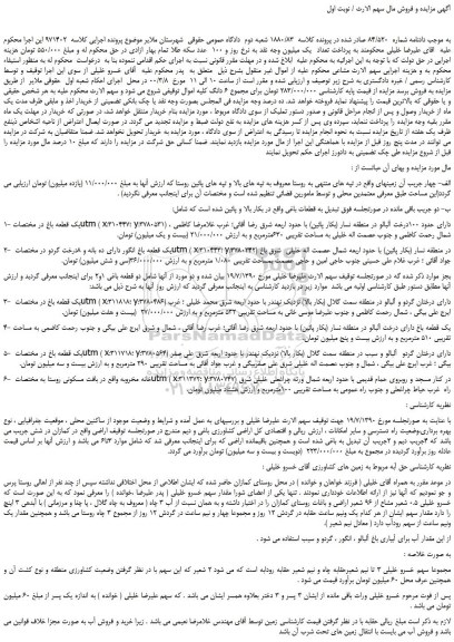 مزایده،مزایده فروش زمین