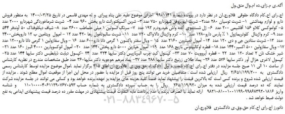 مزایده،مزایده فروش دارو و لوازم بهداشتی 