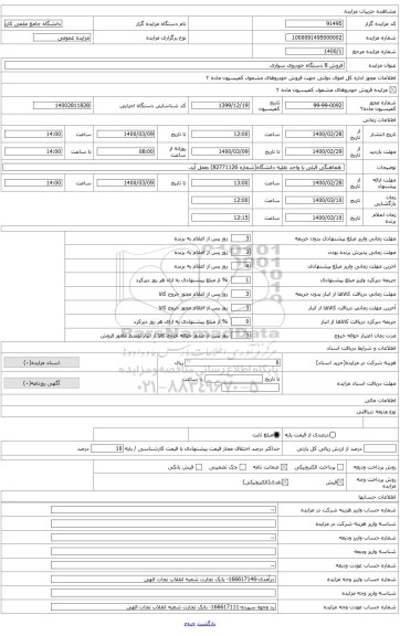 خودرو پژو جی ال ایکس به شماره انتظامی 21 الف 964- ایران 33 مدل 1391