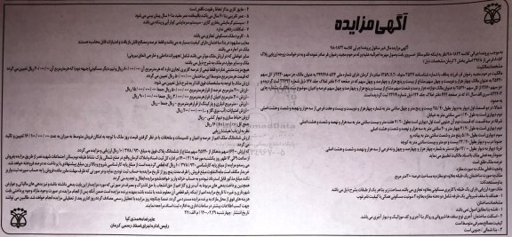 مزایده مزایده ملک پلاک 8056 فرعی از 3968 اصلی بخش 2