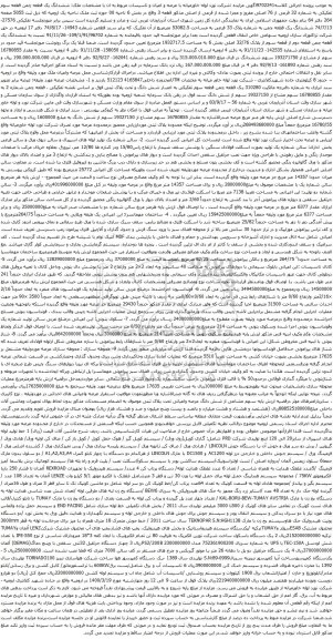 آگهی مزایده ششدانگ یک قطعه چمن قطعه سوم تفکیکی  و غیره ...