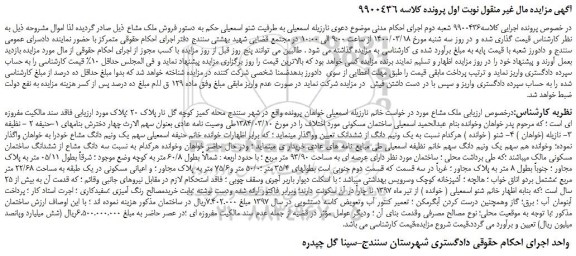 مزایده،مزایده فروش ملک