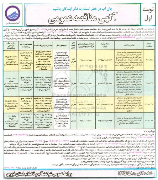 تجدید مناقصه عمومی یک مرحله ای انجام کلیه فعالیت های دبیرخانه .....