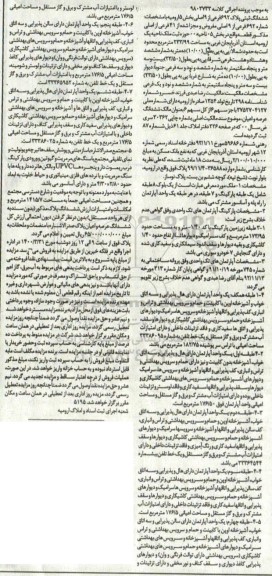 مزایده ششدانگ پلاک ثبتی 692 از9 اصلی