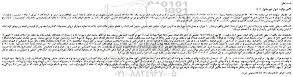 مزایده ششدانگ سرقفلی یکباب مغازه 
