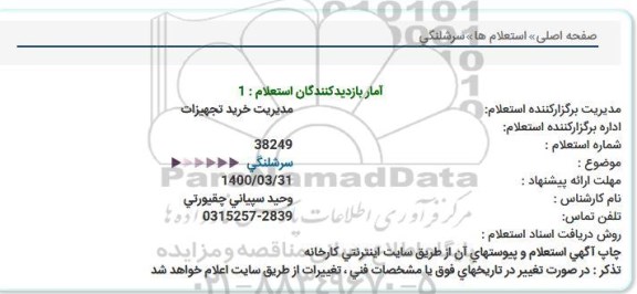 استعلام، استعلام سرشلنگی