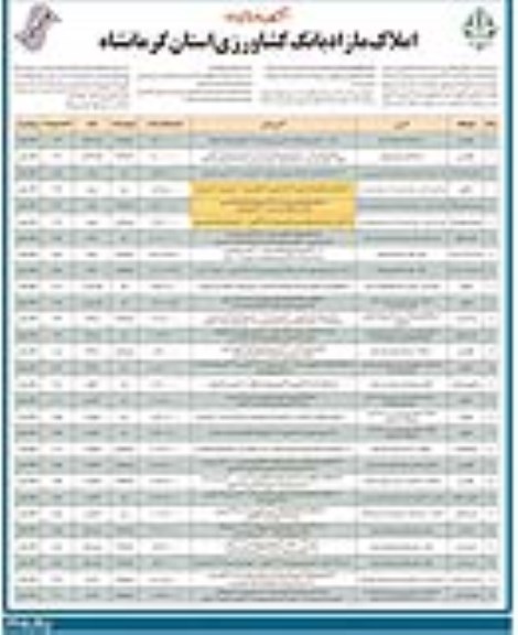 مزایده املاک مازاد