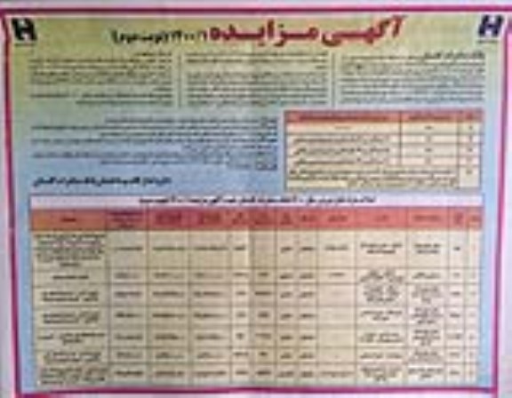 مزایده مزایده فروش املاک مازاد کاربری تجاری و مسکونی