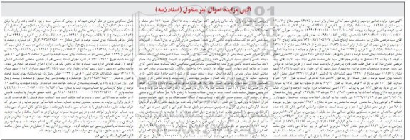 آگهی مزایده مزایده 48.35 سهم مشاع از 168.7 سهم مشاع پلاک