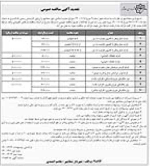 تجدید مناقصه  کرایه حمل و نقل با کامیونت ظرفیت ۱۰ تن ....