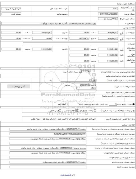 بهره برداری ازساختمان پلاک666 ایستگاه یزد جهت راه اندازی سوپرگوشت