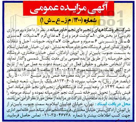 مزایده  اجاره بهره برداری فروش
