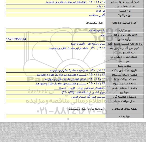 دیوار کشی ایستگاه اقلید (۱۴۰۰/۳۵)