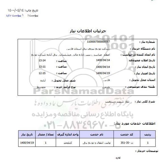 استعلام بلوار شهید دستغیب