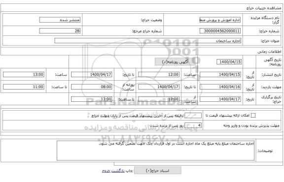 اجاره ساختمان