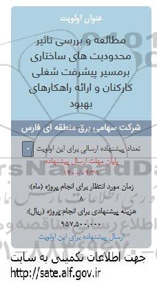 فراخوان، فراخوان مطالعه و بررسی تاثیر محدودیت های ساختاری بر مسیر پیشرفت شغلی کارکنان...