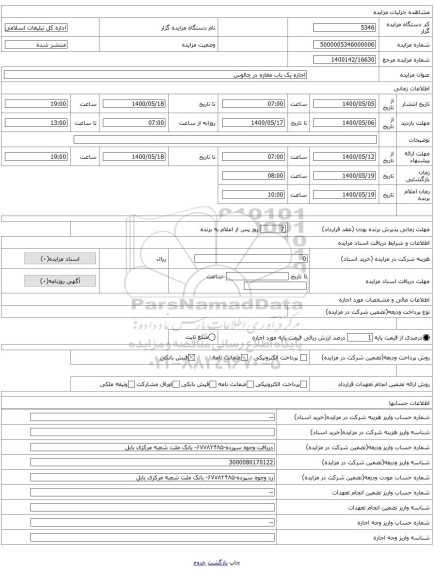 اجاره یک باب مغازه در چالوس