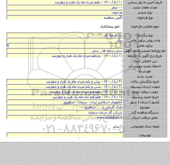 امداد گازبانی و .....شاهرود