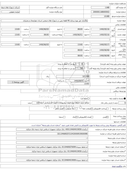 واگذاری حق بهره برداری 46 قطعه زمین در شهرک های صنعتی استان چهارمحال و بختیاری