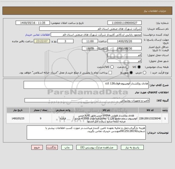 استعلام هادی روکشدار آلومینیوم-فولادcct 126
