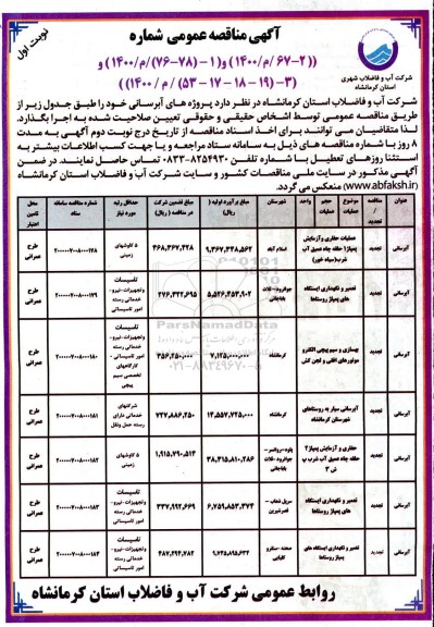 مناقصه،مناقصه عملیات حفاری و آزمایش پمپاژ 1 حلقه چاه عمیق.....