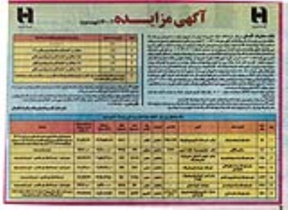 مزایده مزایده فروش املاک مازاد کاربری تجاری و مسکونی و صنعتی