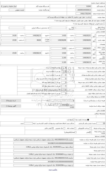 مزایده ، برداشت، حمل، توزین و فروش 12 هکتار ذرت علوفه ای ایستگاه یوسف آباد.