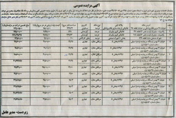 مزایده,املاک
