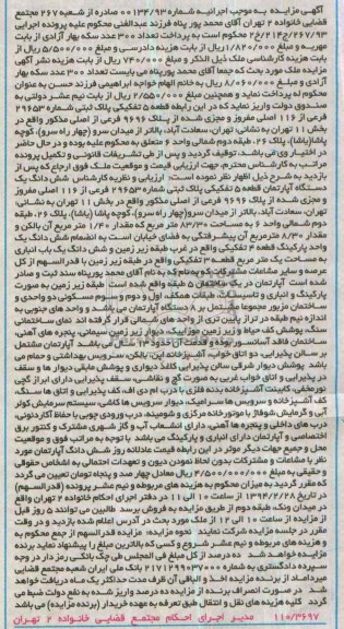 مزایده,پلاک ثبتی