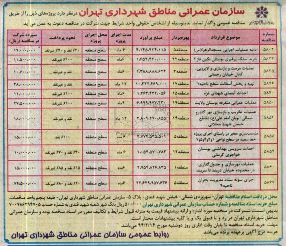 آگهی مناقصه , مناقصه ادامه عملیات اجرایی مسجد... 
