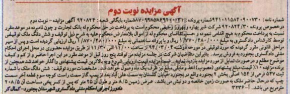 مزایده,ششدانگ ملک