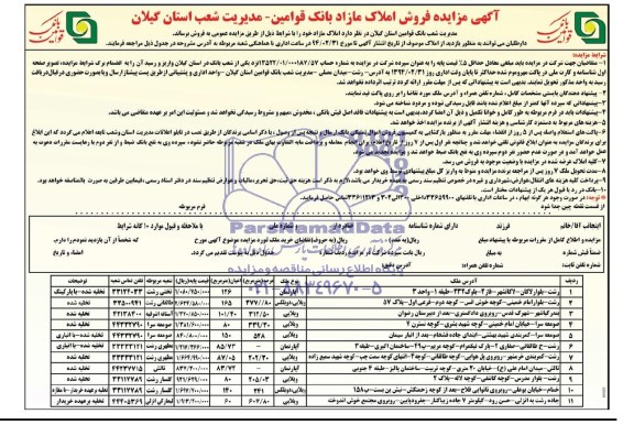 مزایده,املاک مازاد