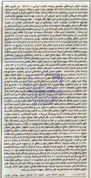 مزایده، ملک