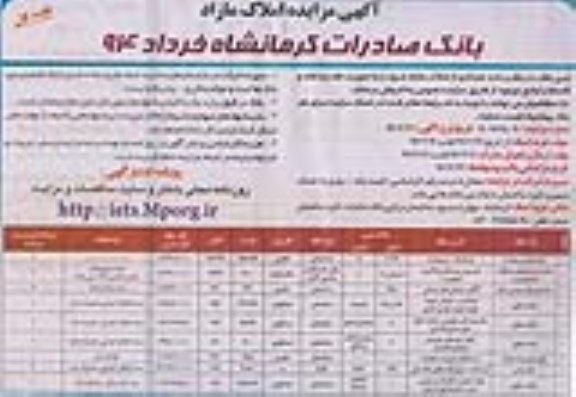 مزایده, املاک مازاد