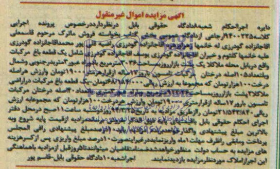 مزایده,باغ مرکبات