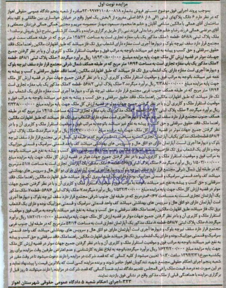 مزایده,مغازه و اپارتمان تجاری