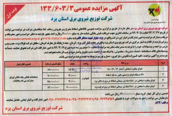 فروش انواع میلگرد اسقاطی
