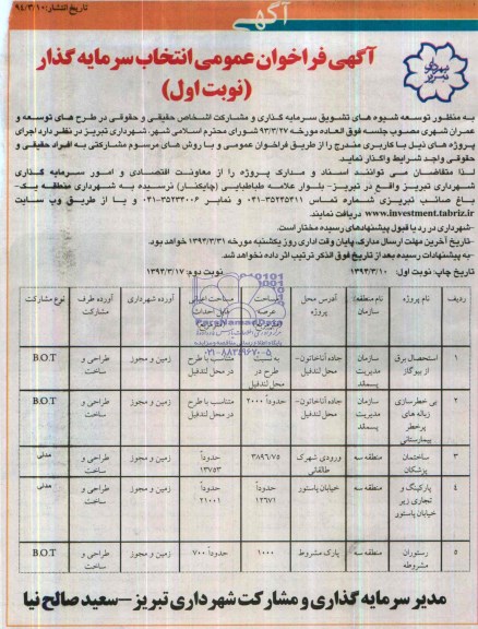 فراخوان  استحصال برق از بیوگاز