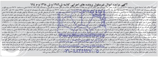 مزایده,پلاک و مغازه