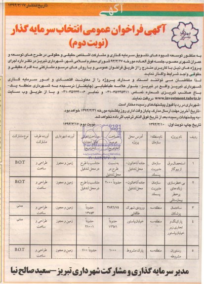 فراخوان  استحصال برق از بیوگاز