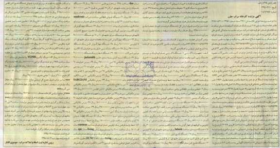 مزایده , مزایده تجهیزات لاک زنی
