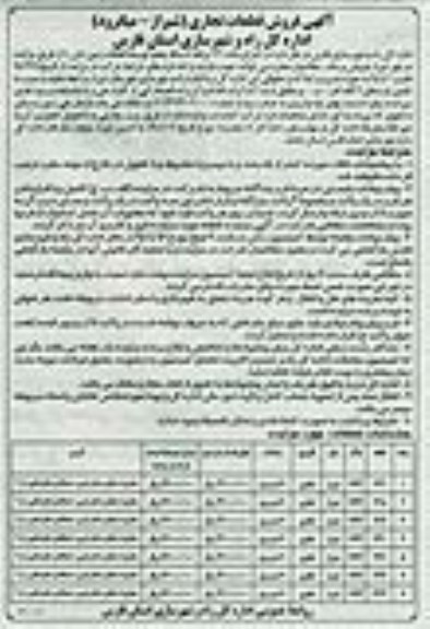 مزایده,قطعات تجاری