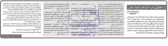 مزایده,واگذاری هشت قطعه زمین