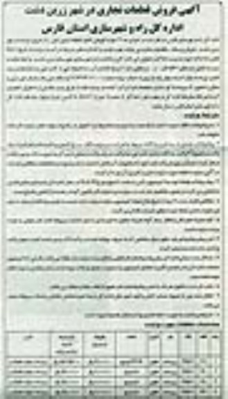 مزایده,قطعات تجاری