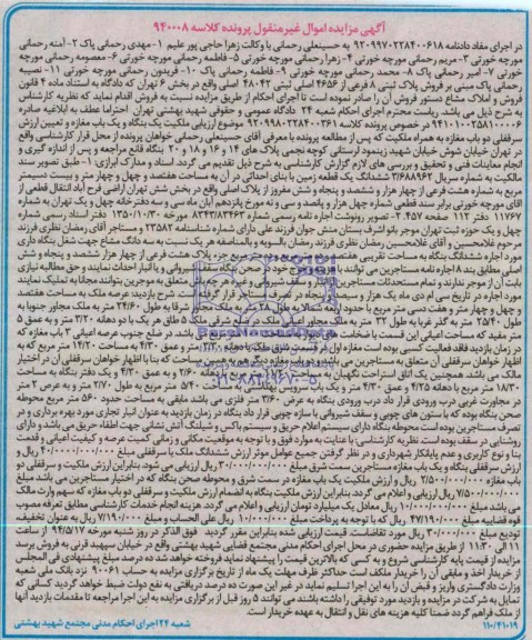 مزایده,زمین با بنای احداثی